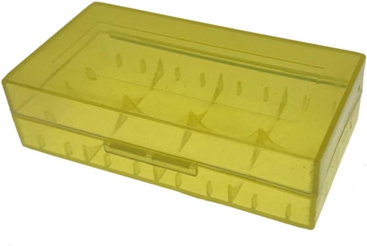 Batterij Opbergdoos - Batterijhouder Plastic - Batterijen Organiseren - Voorkomt Kortsluiting - Voor 4 Batterijen - Transparant