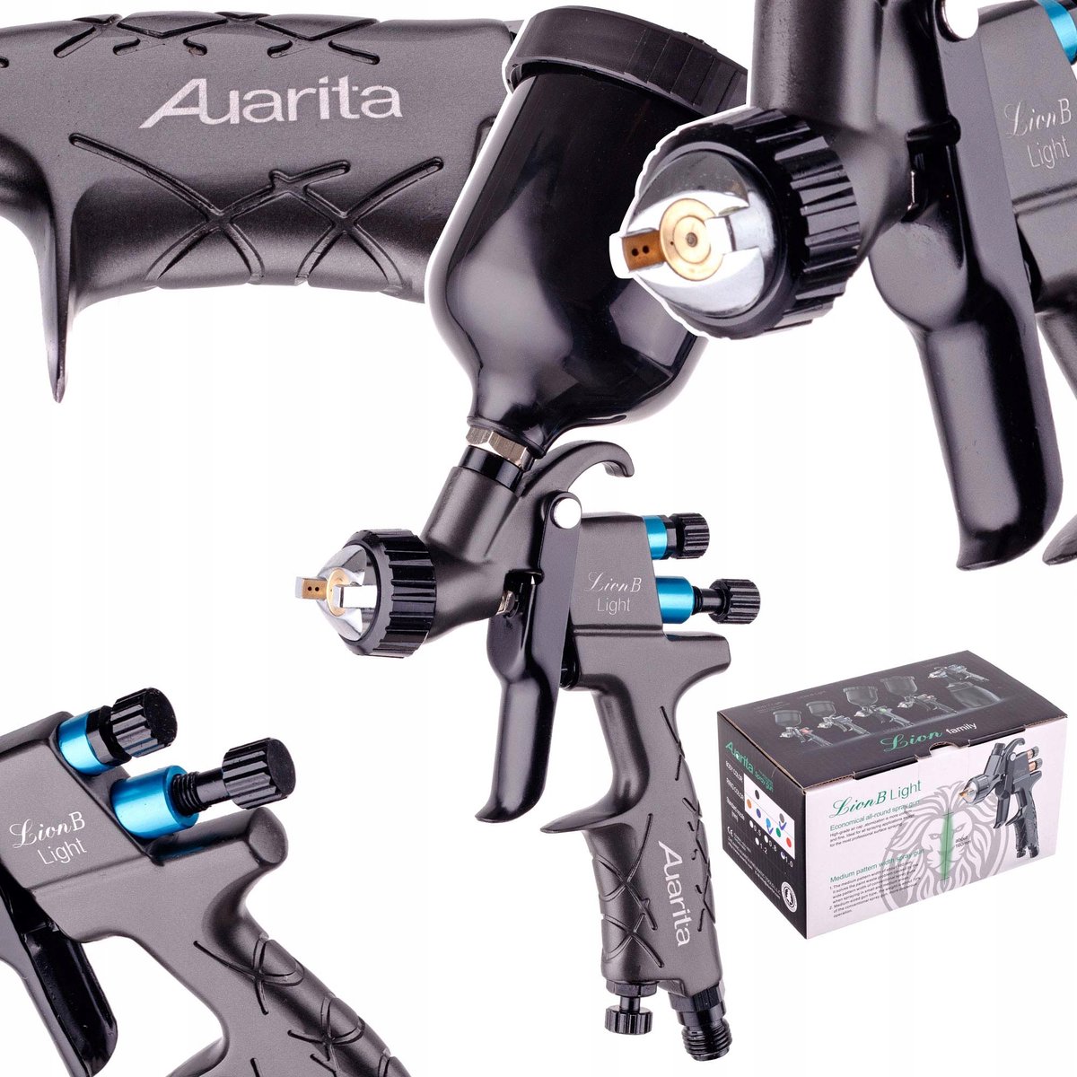 Auarita LION B Licht HVLP-spuitpistool 0,8 mm 250 ml voor spotreparaties