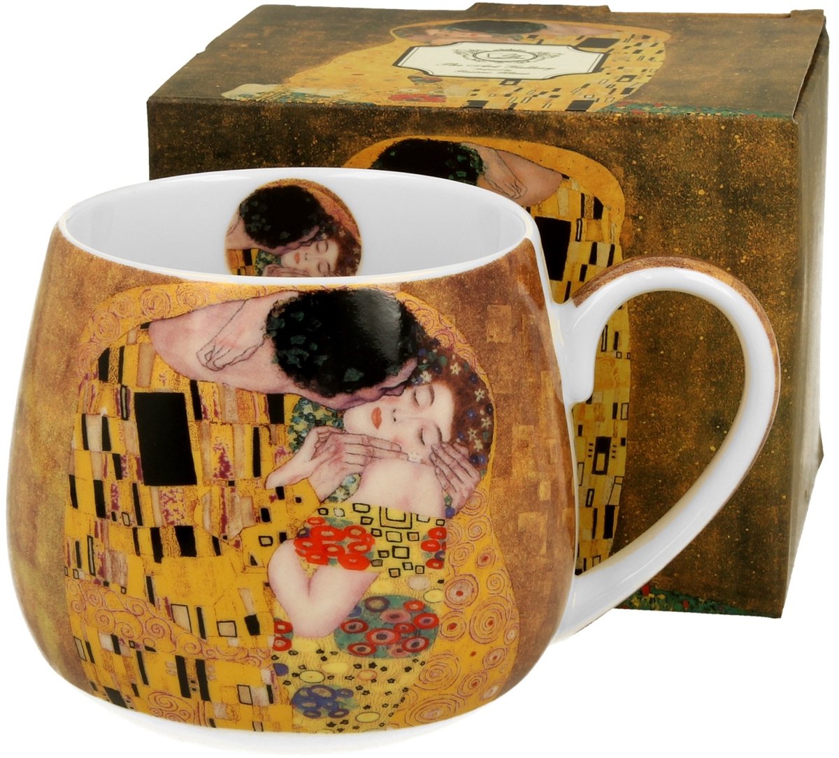 Gustav Klimt 'De Kus' Mok - 430 ml Porselein