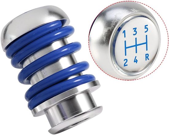 Schakelpookknop - Handmatige Pook - Auto Rijervaring - Veelzijdige Adapter - 5 Versnellingen - Blauw — afbeelding 3