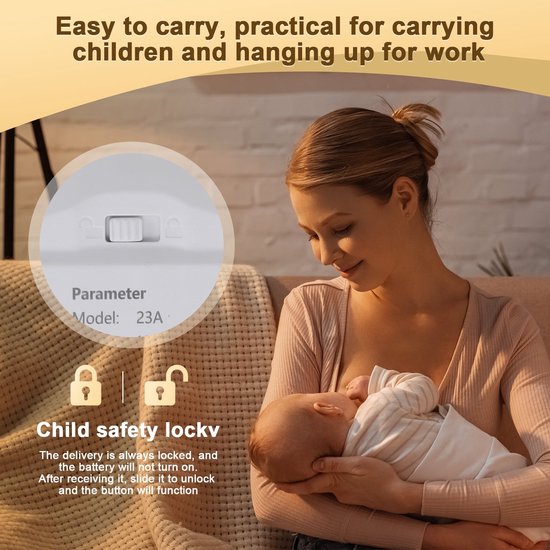 KZQ Draagbare Geluidsmachine En Bluetooth Speaker Met 26 Rustgevende Geluiden En 7 Kleuren Nachtlampje Voor Baby En Volwassenen Oranje van kzq — afbeelding 3