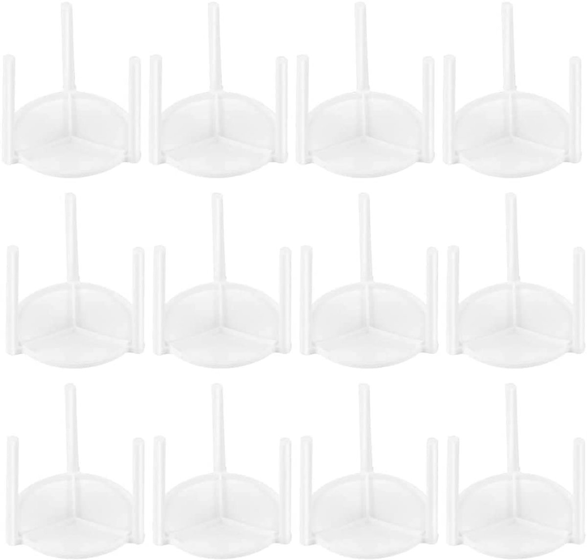 Dailygoods- Pizzastandaard 100 Stuks - Kunststof Houder - Deksel - Catering - Restaurant - Boxen - Pizza Houder