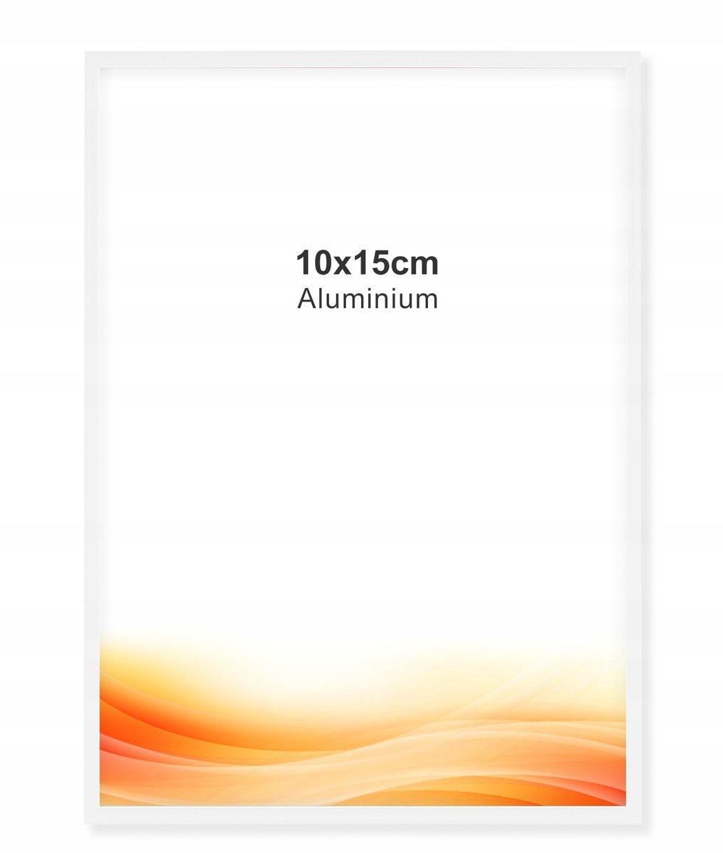 Aluminium Fotolijst Wit Mat 10x15cm A6 - Stijlvol en Duurzaam
