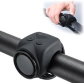 Elektrische fietsbel – Compact & draagbaar – 120 decibel – Oplaadbaar via USB – Waterdicht – Helder, luid geluid – Elektrische claxon – Fietsaccessoire – Universeel – Geschikt voor motorfietsen, scooters en fietsen – Zwart