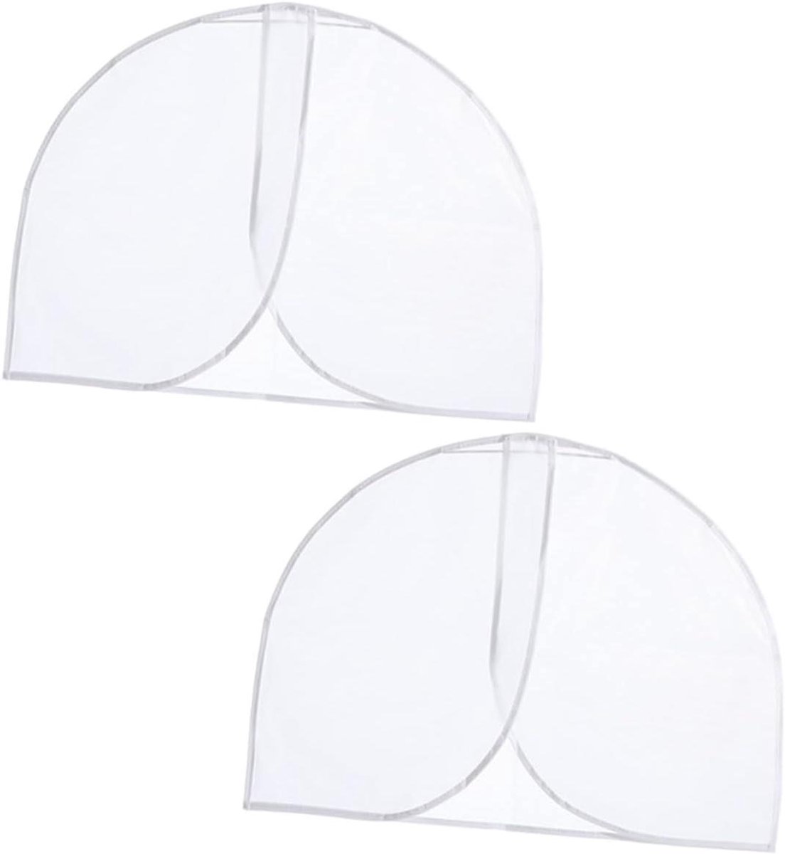 Kledinghoezen - Opbergzakken - Kleding Beschermen - Ademend Materiaal - 2 Stuks - Wit