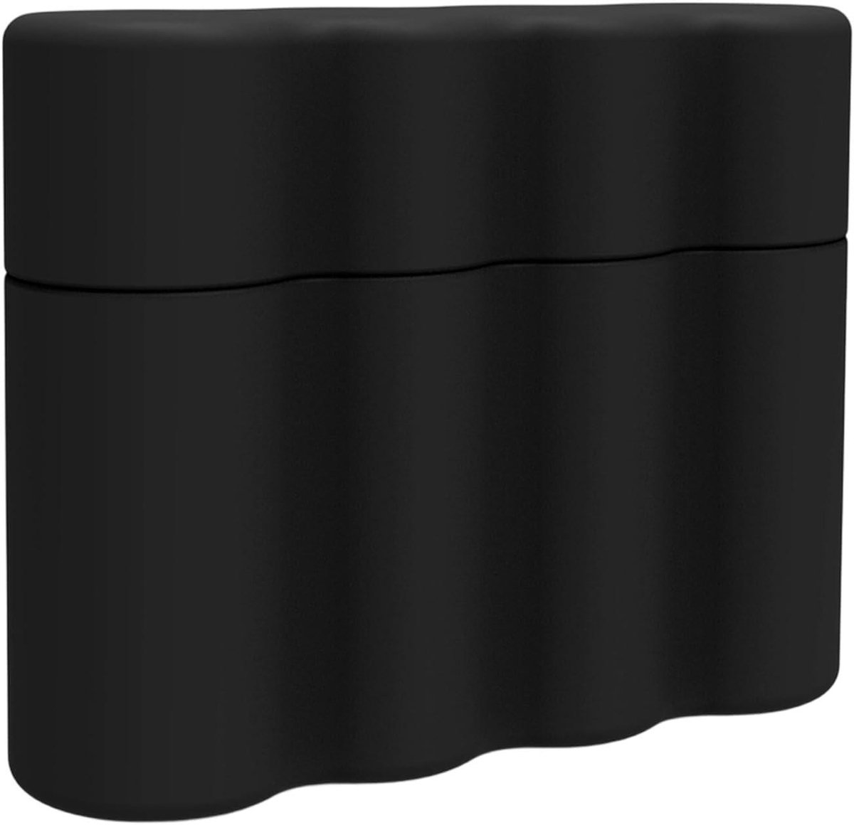 Batterij Opbergkoffer - Batterijhouder Container - Batterijen Organiseren - Veilig Deksel - Voor 4 Stuks - Zwart