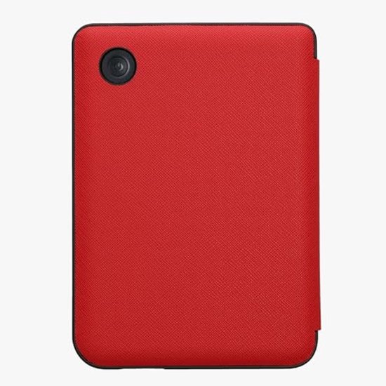PromoHome E-reader Hoesje voor Kobo Clara BW/Colour - Kunstleren Flip Cover met Standaard en Magneetsluiting - Donkerrood — afbeelding 5
