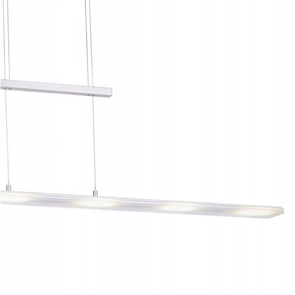 Nele LED hanglamp met sensor, dimbaar, 6-lichts, nikkel mat