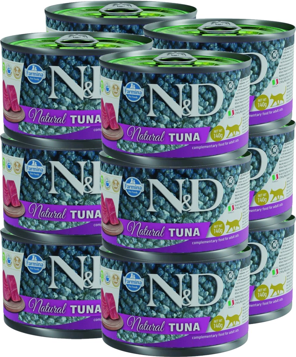 farmina Farmina N&D - Kattenvoer - Tonijn - 12x140g - Graanvrij