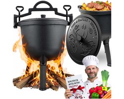 Berdsen - Serie BD - Gietijzeren Kookpot - 11L - Voor Kampvuur