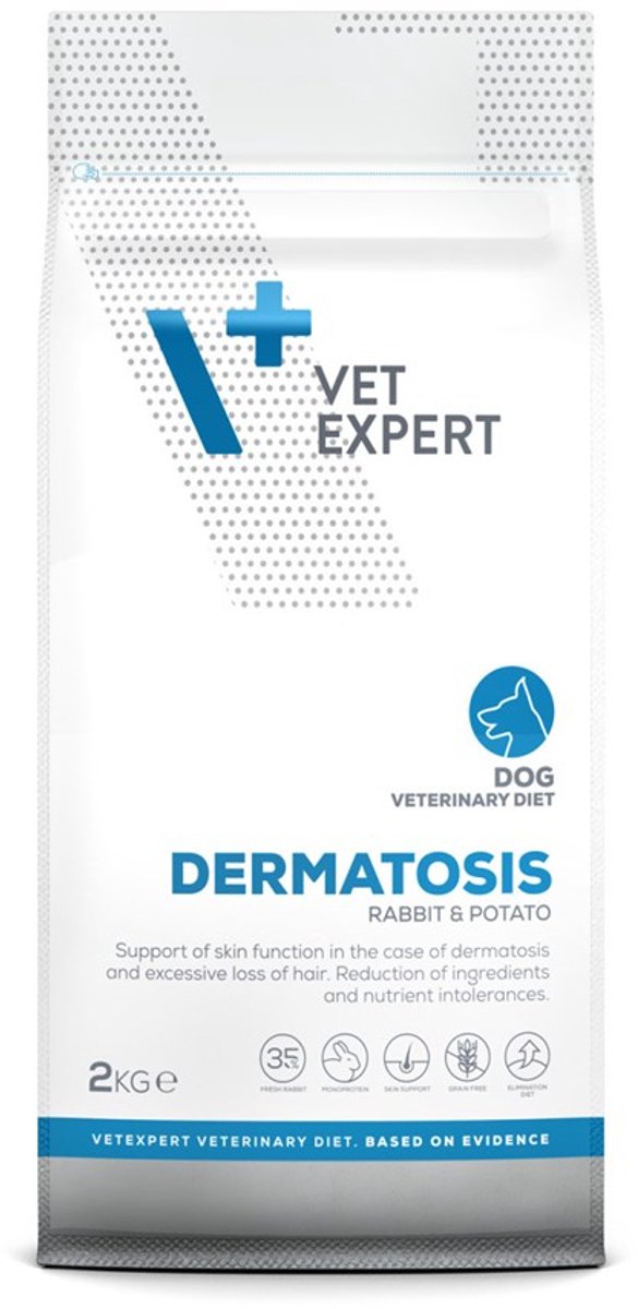 VetExpert Veterinary Diet Serie - Honden Droogvoer - Konijn & Aardappel - 2kg - Huidgezondheid
