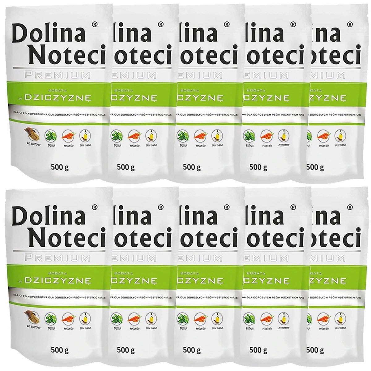 Dolina Noteci Premium Serie - Wild - 10x500g - Graanvrij - Volledig Diervoeder