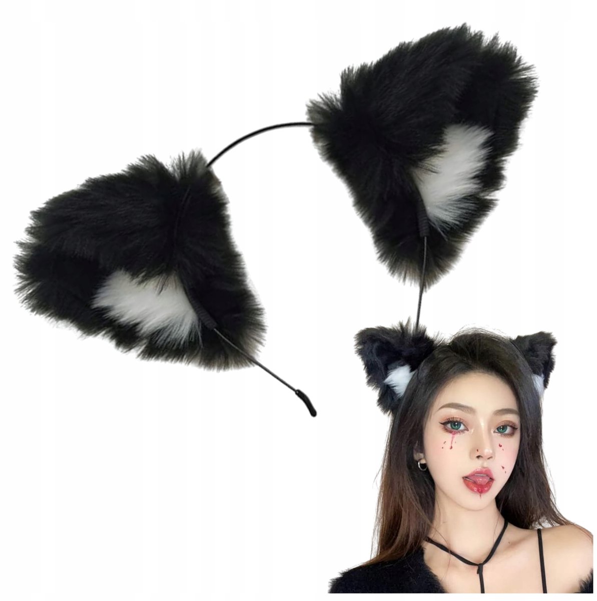Kattenoren Hoofdband - Halloween, Cosplay & Anime Accessoire