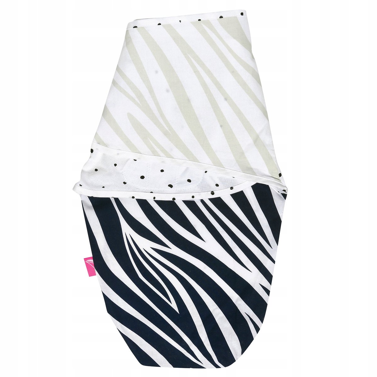 Moederschap Baby Inbakerdoek Zebra Blauw - Kalmeert & Bevordert Slaap