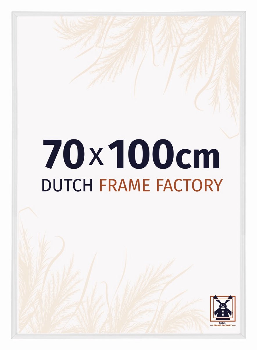 Dutch Frame Factory Fotolijst 70x100 cm - Kunststof - Wit Hoogglans - Angers