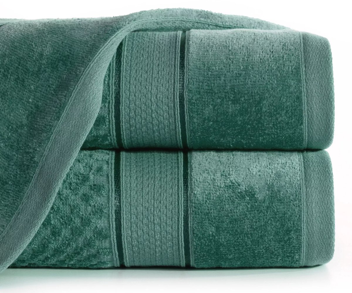 Luxe Katoenen Badhanddoek Jessi 70x140cm 500g/m² Donkergroen