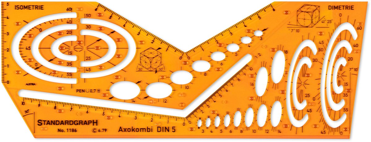 Sjabloon Standardgraph Axokombi DIN A5 - SG-1186