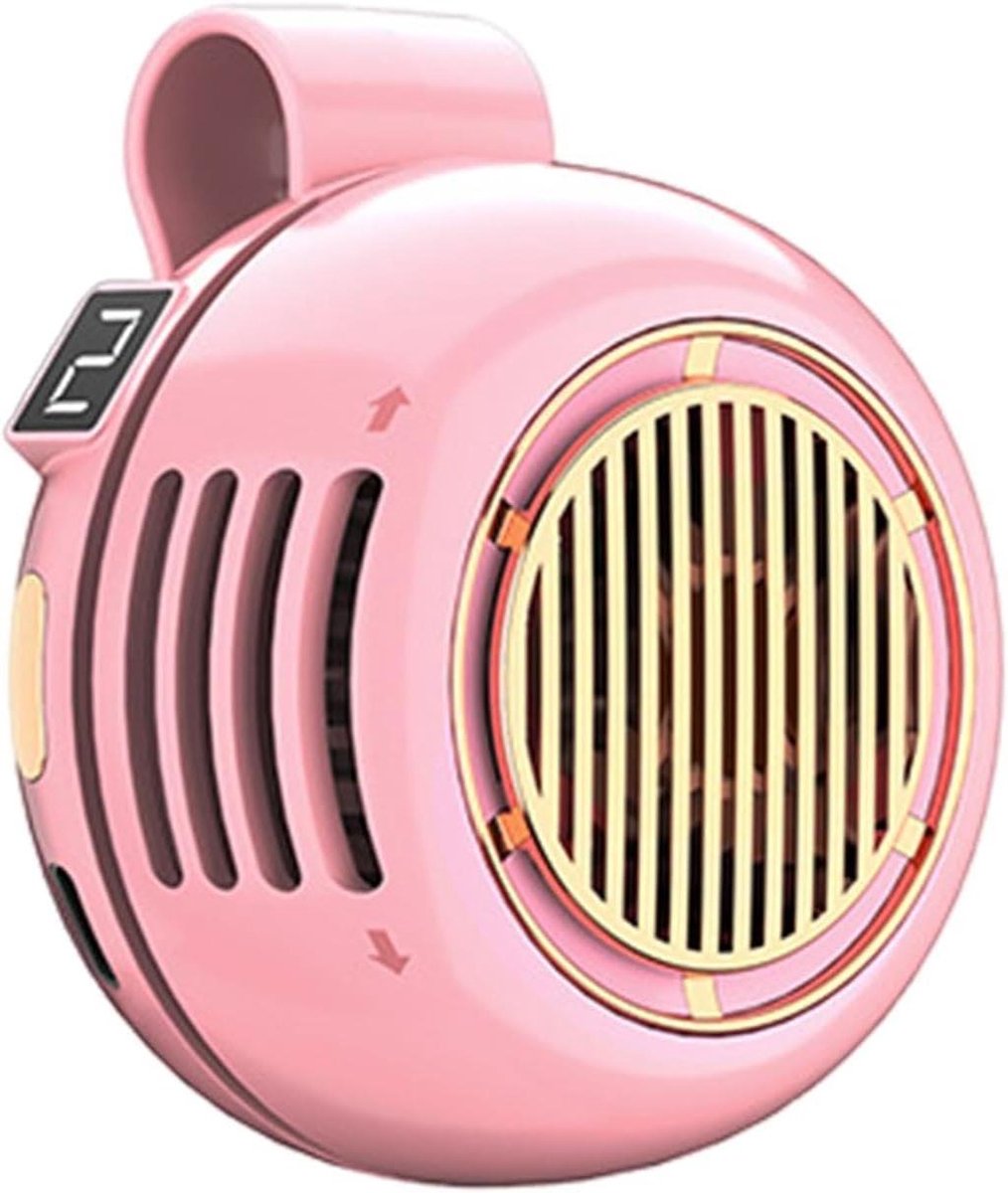 Persoonlijk koelapparaat - Mini ventilator - Persoonlijke koeling - Bladloos ontwerp - 63 x 6 x 63 cm - Roze