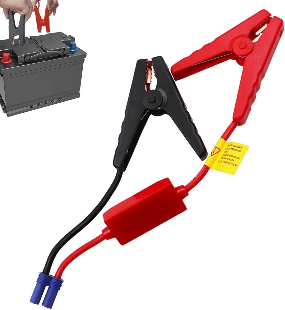 Zware overbruggingskabel - Startkabel auto - Noodstroom leveren - EC5 stekker - 32 cm lengte - Zwart