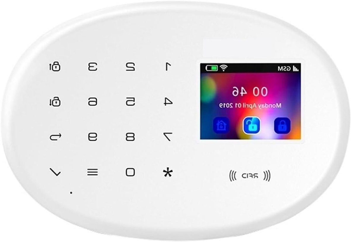 Smart Alarm Systeem - Huisbeveiliging Paneel - Inbraak Voorkomen - 2.4 Inch Kleurenscherm - 1000 Gram - One Color