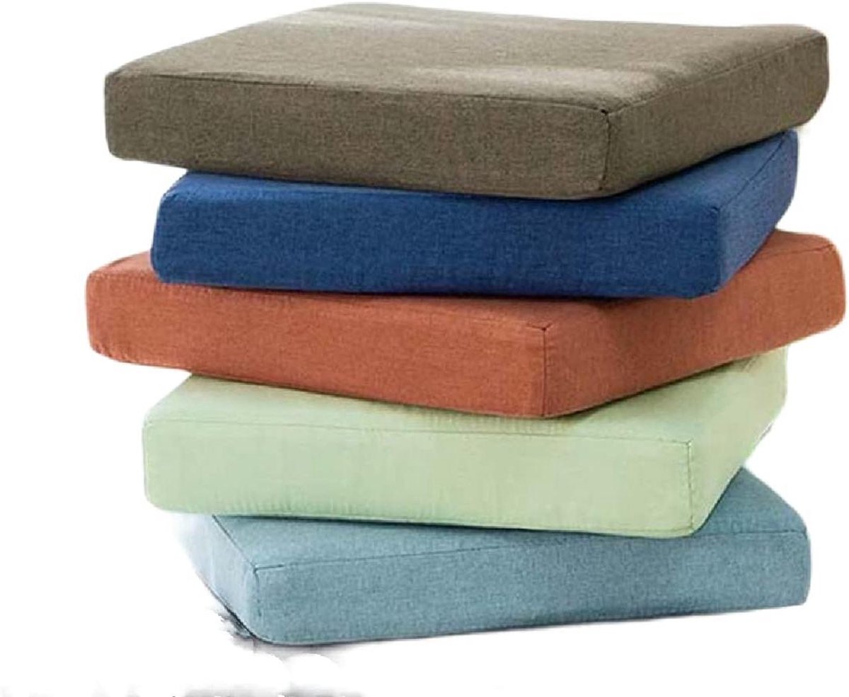 Stoelkussen - Zitkussen - Comfortabel Zitten - Antislip Bodem - 40x40x5cm - Blauw