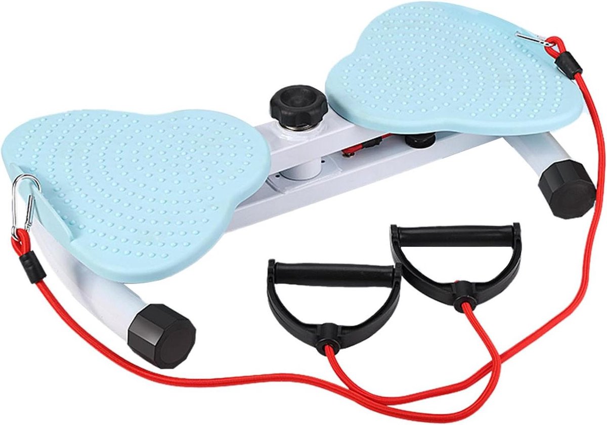 Fitness Draaischijf - Taille Trainer - Lichaam Vormgeven - Met Trekkoorden - 53.5 cm - Blauw