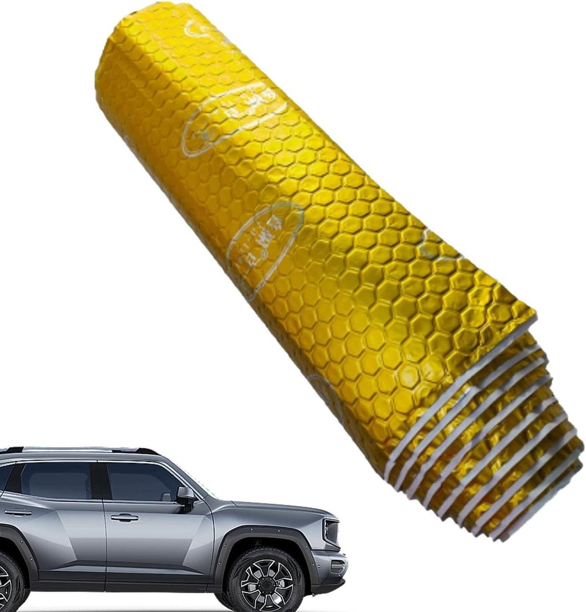 Geluidsisolatie Mat - Dempingsfolie Auto - Rijcomfort Verhogen - Warmte- en Geluidsisolatie - 40 x 80 cm - Goud