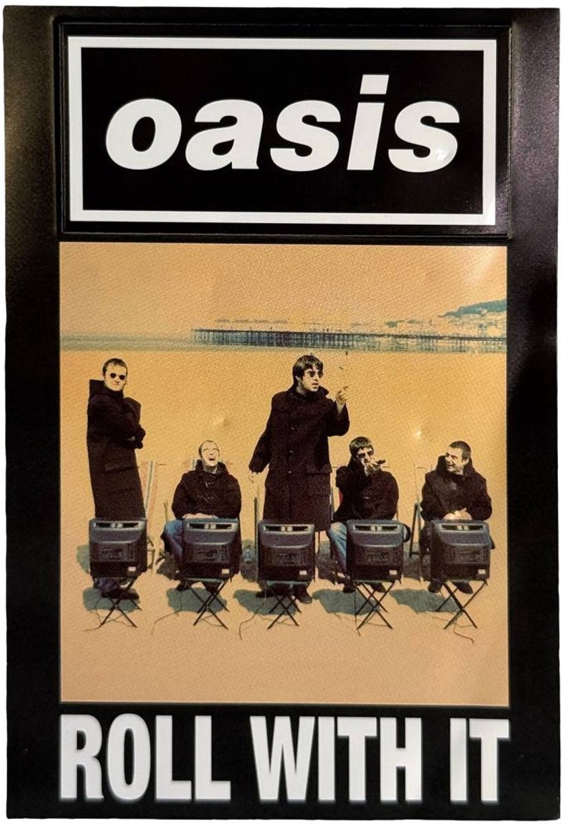 Oasis - Roll With It Single Koelkastmagneet - Multicolours