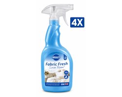 Airpure Textielverfrisser Linnen (Linen Room) 750 ml Spray - Set van 4 Flessen (3 L Totaal) - Geurneutralisator voor Beddengoed Gordijnen Kleding en Meubels - 100% Veganistisch en Dierproefvrij - Made in UK