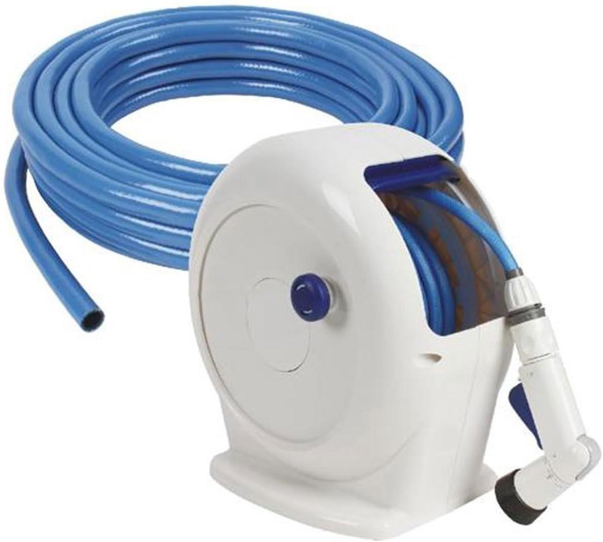 Tuinslanghouder - Slanghaspel - Tuin Bewateren - Draagbaar Ontwerp - 20 m Slang - Blauw