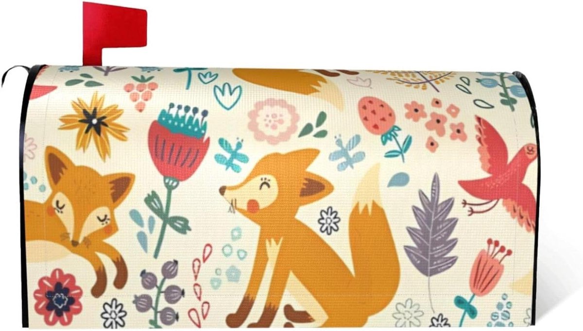 Brievenbushoes - Brievenbus decoratie - Buiten versieren - Magnetische bevestiging - 46 x 53 cm - Zwart