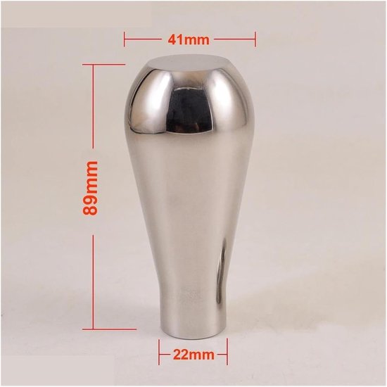 Versnellingshendelknop Auto - Pookknop Handgeschakeld - Comfortabel Schakelen - Universele Montage - 89 cm Lengte - Zilver — afbeelding 2