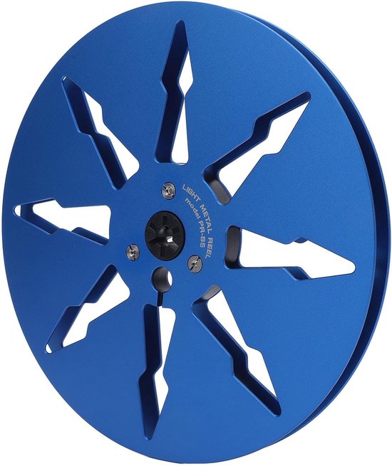 Lege Tapespoel - Aluminium Spoel - Audio Opnemen - 8 Gaten Ontwerp - 7 Inch Diameter - Blauw — afbeelding 5