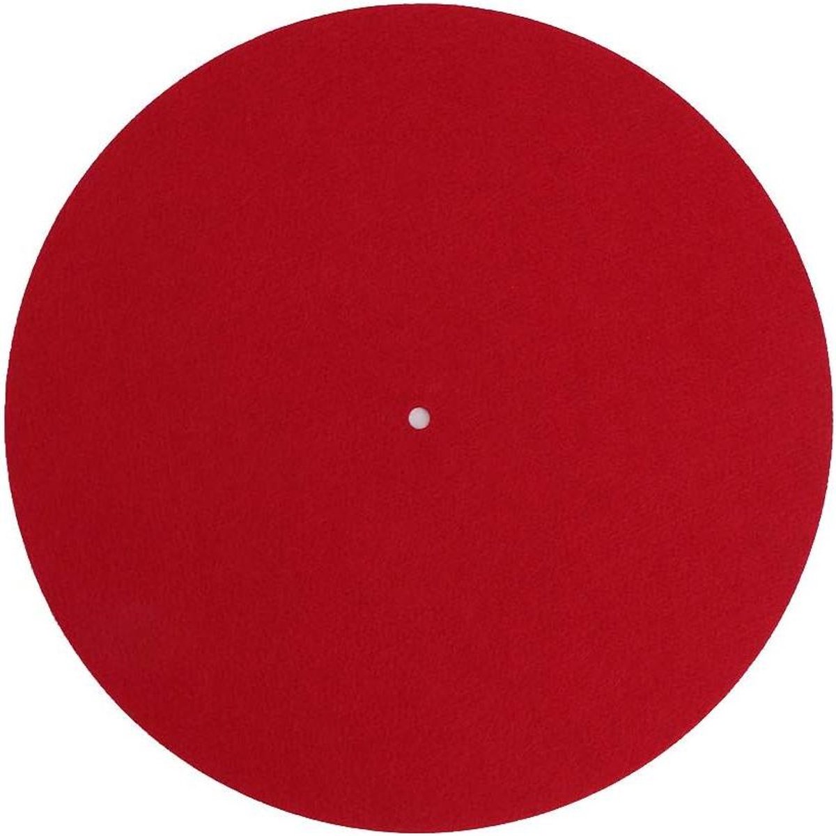 Draaitafelmat Vilt - Platenspeler Mat - Muziek Luisteren - Trillingsdempend - 3mm Dik - Rood