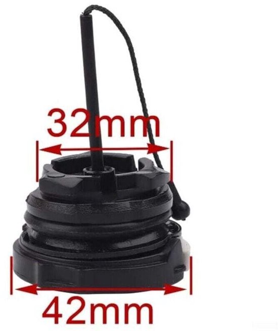 Twee brandstoftankdoppen (alleen brandstofdoppen) geschikt voor Stihl kettingzagen MS171, MS181, MS200, MS210, MS200T, MS211, MS192, MS192T, MS230, MS240, MS250, MS260, MS340, MS360 en 56Vingt. — afbeelding 2