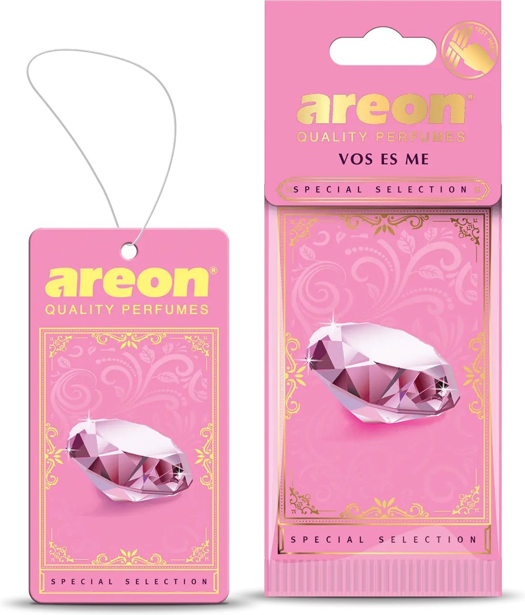 Areon Voes Es Me Autoparfum – Moderne Auto Luchtverfrisser met Frisse en Houtachtige Geur
