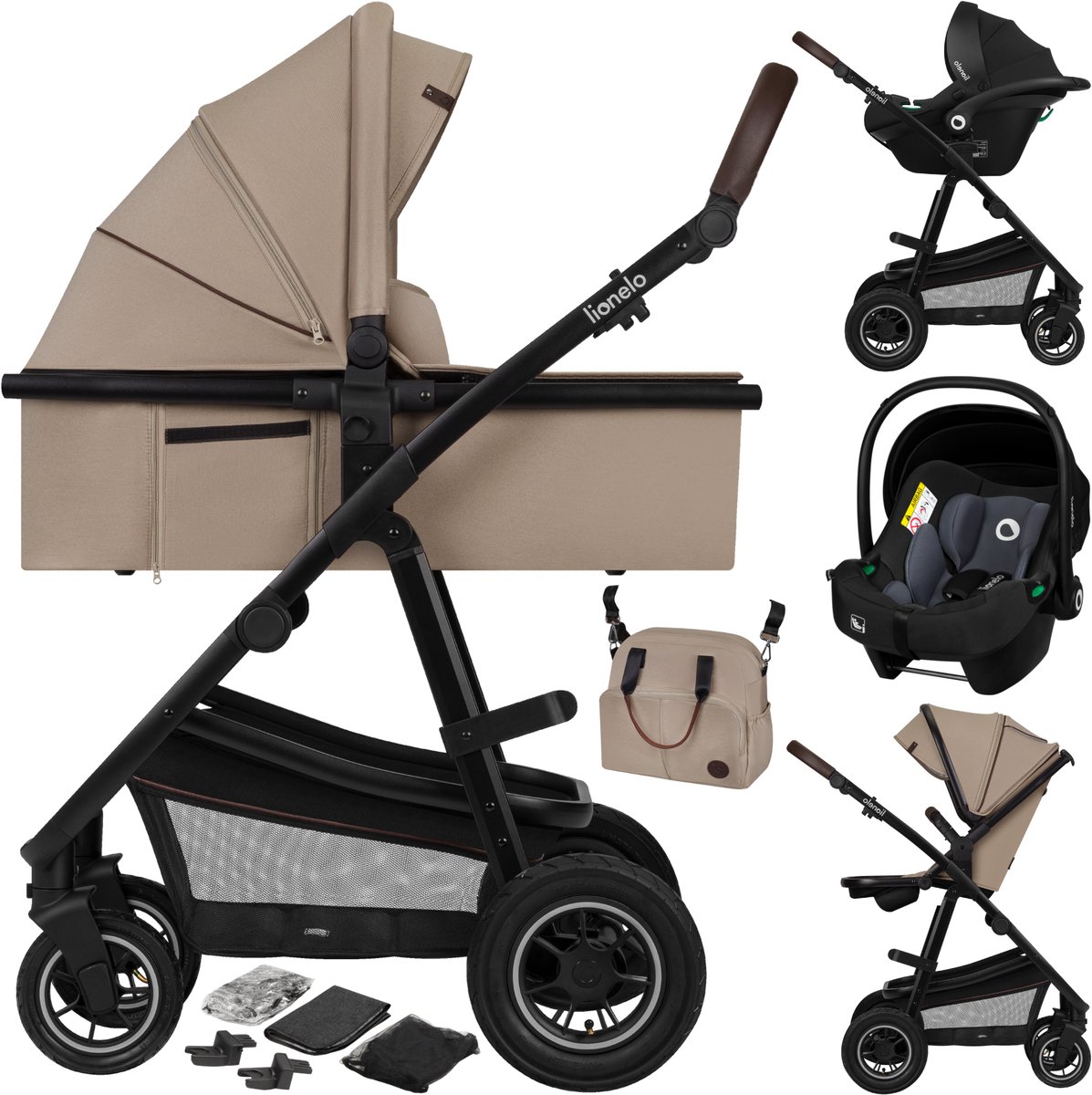 Lionelo Amber 3 in 1 Kinderwagen 3in1 - Lionelo - €329,99