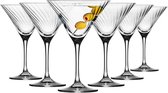 KROSNO | Martini Glazen | Set van 6 - 240 ml | Avant-Garde LUMI Collectie | Crystalline Glas voor Martini Cocktails | Vaatwasserbestendig