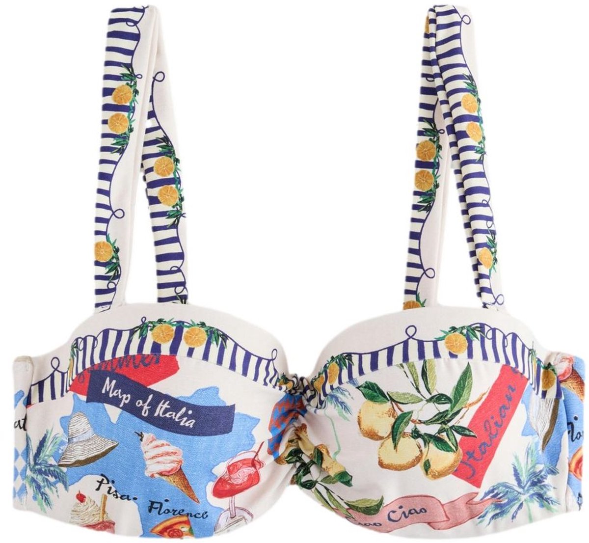 Next - Dames - Bandeau-bikinitop met beugel - Crème
