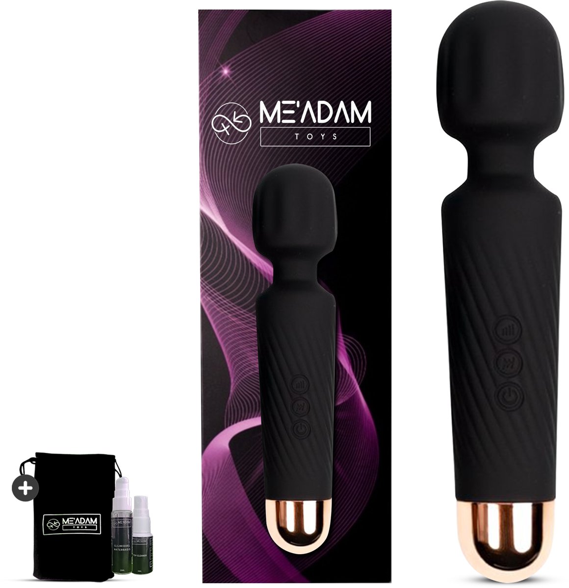 ME'ADAM - Magic Wand Vibrator – Luxe Wand Massager voor Vrouwen – 20 Standen – Waterbestendig - Sextoys voor vrouwen