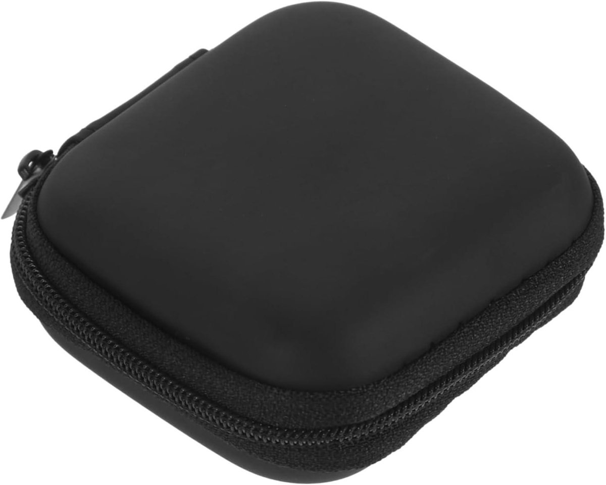 Oordopjes Etui - Kabel Organizer - Reizen - Waterdicht EVA Materiaal - 7.5 cm - Zwart