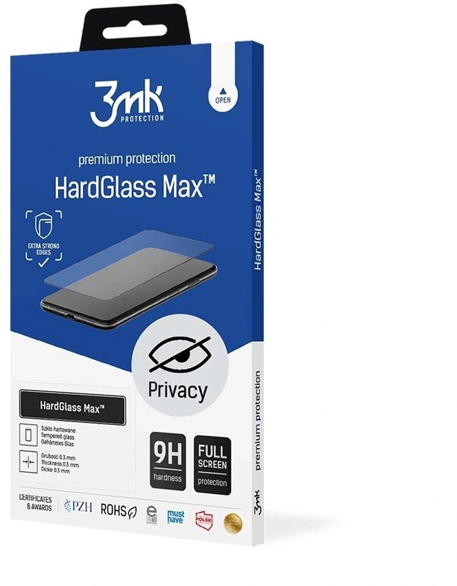 3Mk Hardglass Max Privacy Voor Iphone X Xs 11 Pro Glasbescherming Anti-Glas