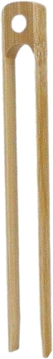 Keukentang - Broodtang - Brood Roosteren - Magnetische Bevestiging - 22 cm - Houtkleur