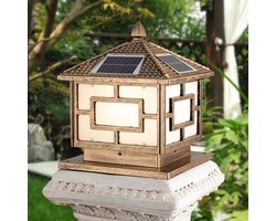 RCIDOS Lampenkap van acryl voor buitenlamp voor gazon, tuin, zuilen, aluminium, waterdicht IP54, metalen zuillampen, moderne Europese stijl
