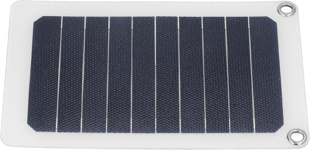 Zonnepaneel - Draagbare Lader - Buiten Opladen - Regulated USB Uitgang - 6 Watt - Zwart