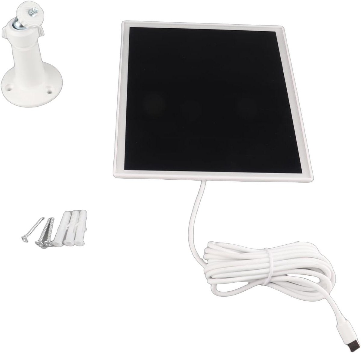 Zonnepaneeloplader - Solar Charger - Apparaten Opladen - Hoge Conversie - 10W Vermogen - Zwart