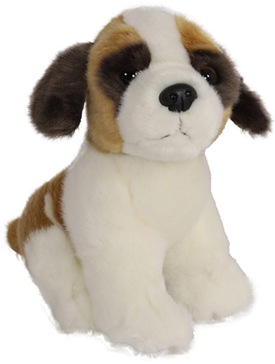 Boony Natural Decoration Pluche Sint Bernhard - Zittend - 20 cm