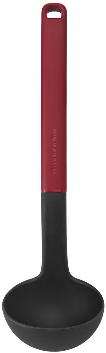 Soeplepel, Pollepel, Serveerlepel, 30 cm, Kunststof/Nylon, Rood - KitchenAid