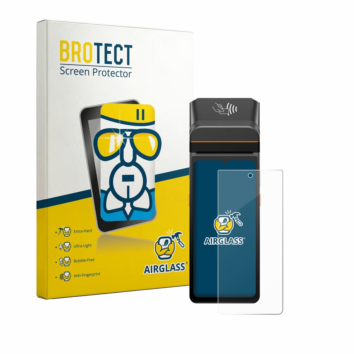 Screenprotector voor Brainsport myPAD Beschermglas transparant