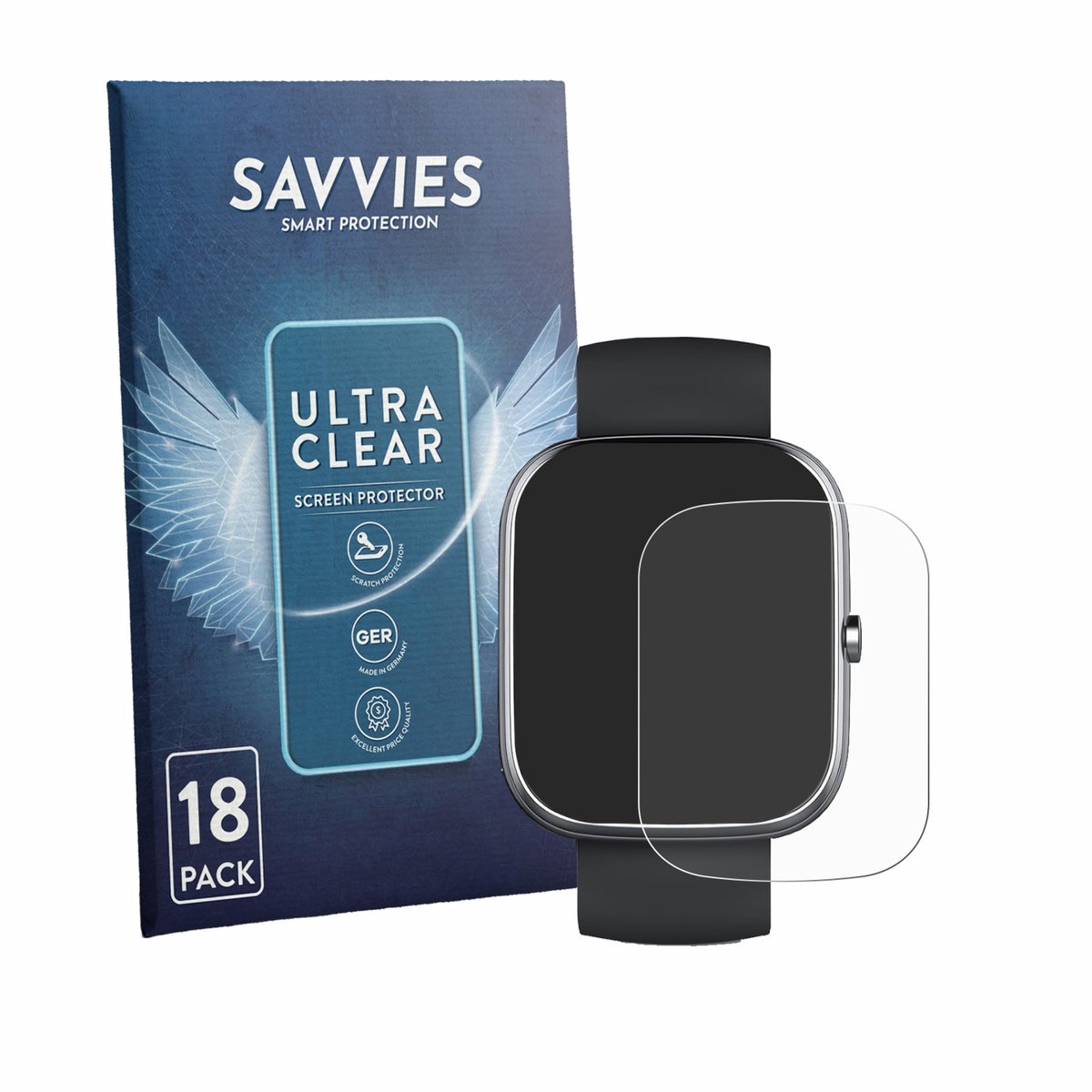 Savvies - Screenprotector voor taopodo T60 1.91" - Folie Beschermfolie transparant 18 Stuks